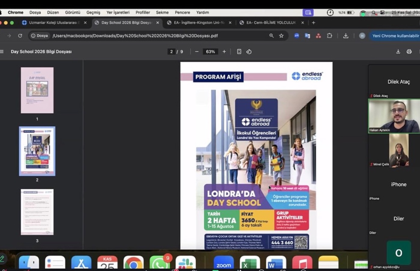 Ögrencilerimizin global eğitim fırsatlarına Başarısı